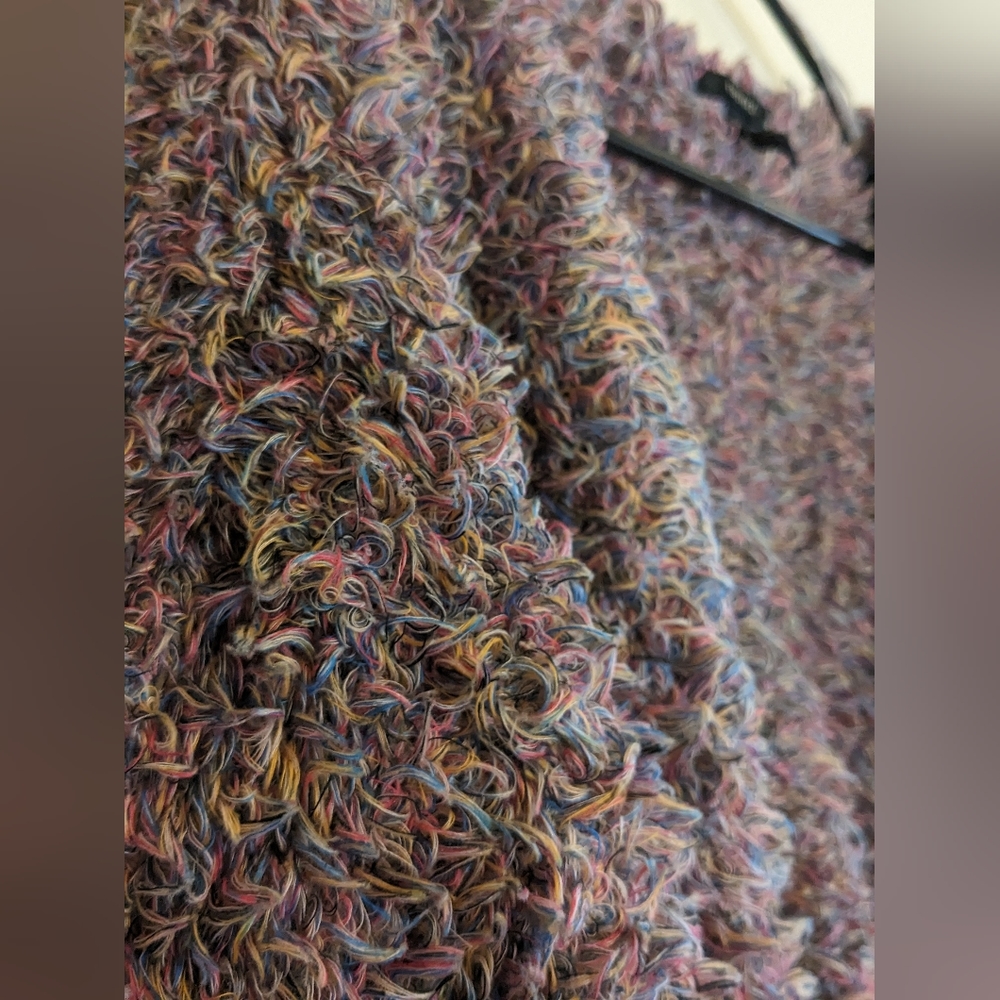 Forever 21  Medium Sherpa Colorful Cardigan